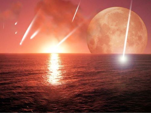 Illustration of early Earth